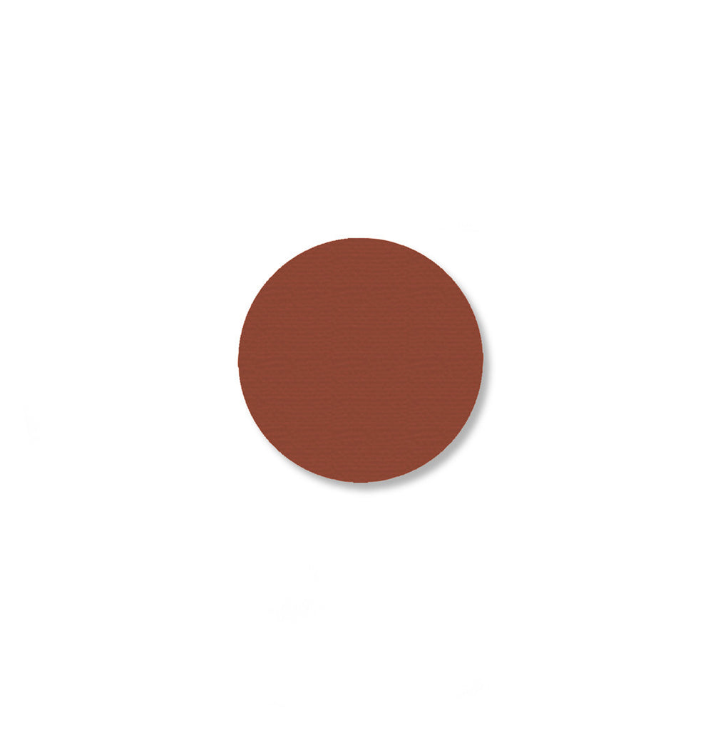 1 Inch Brown Warehouse Floor Dots - Mighty Line