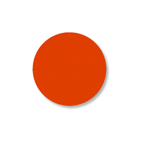 2.7 Inch Orange Industrial Marking Tape Dots - Pack of 100