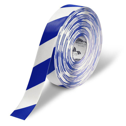 2" White & Blue Chevrons Floor Tape