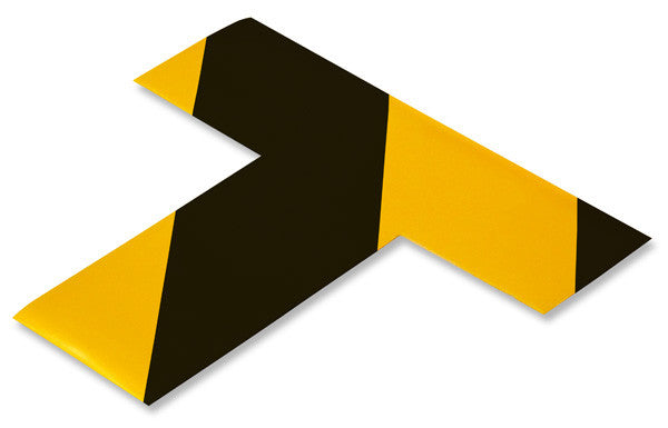 2" Yellow T With Black Chevrons - Pack of 24