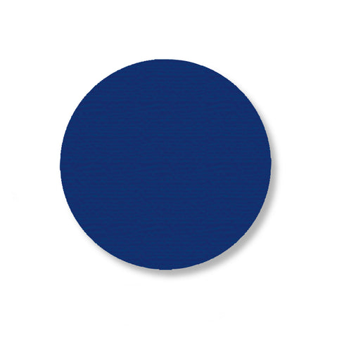 Blue Warehouse Floor Tape Dots, 3.5" - Pack of 100