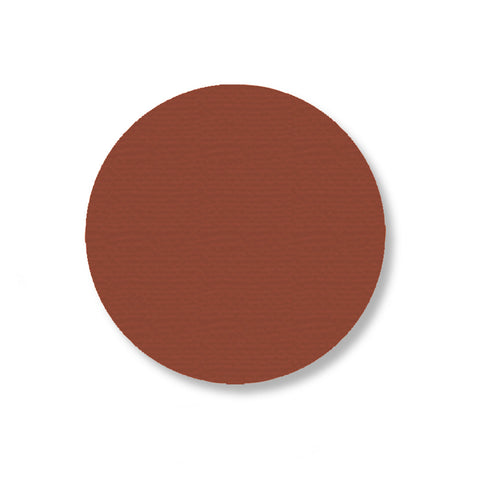 3.5 Inch Brown Safety Floor Tape Dots - Pack of 100