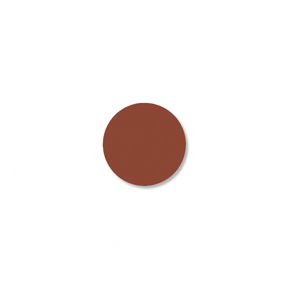 Mighty Line Brown Floor Tape Dots, .75"