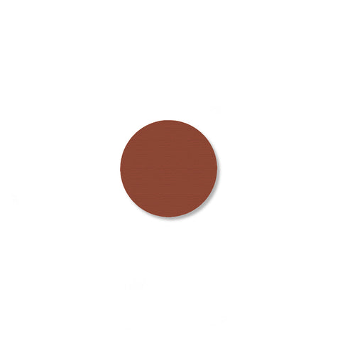 Brown Floor Tape Dots, .75" - Pack of 200