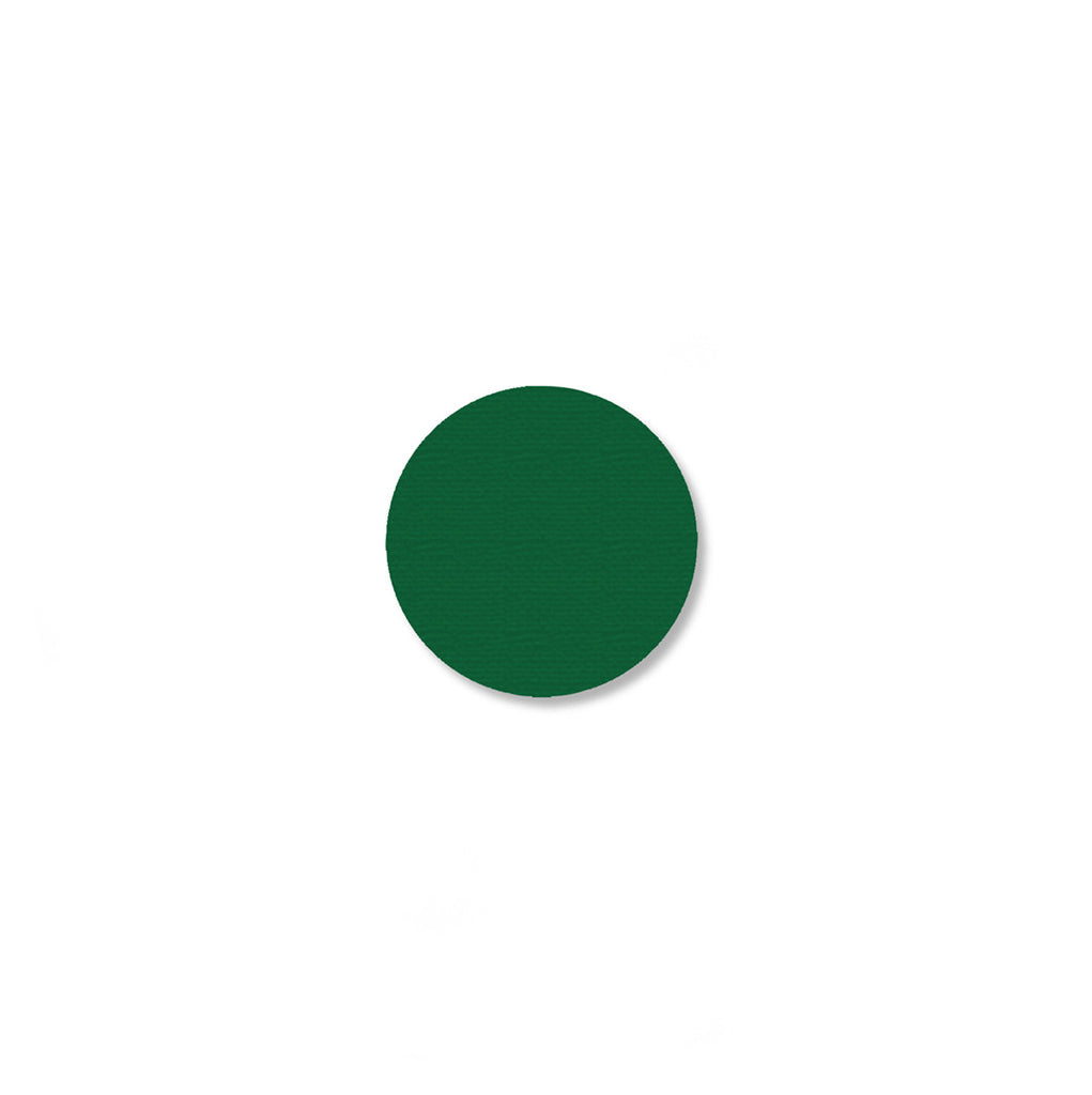 Mighty Line Green Industrial Floor Tape Dots, .75"