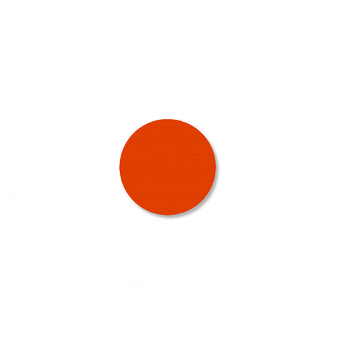 Orange Warehouse Safety Floor Tape Dots, .75" - Pack of 200