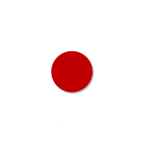 .75 Inch Red Safety Floor Marking Dots - Pack of 200