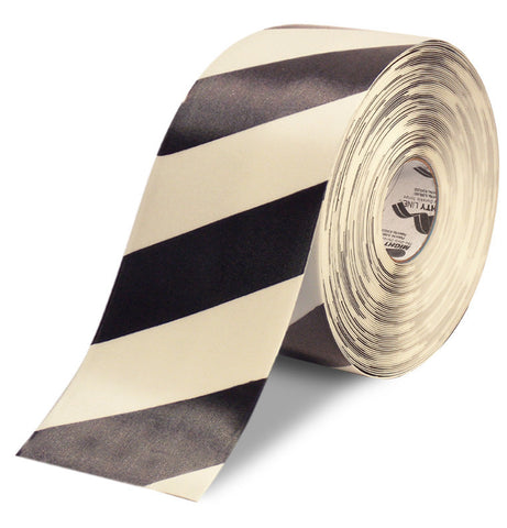 6" White & Black Chevrons Floor Tape