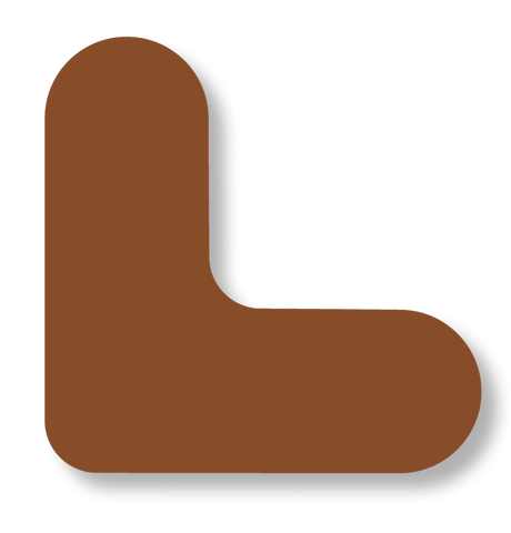 .75" Wide Solid BROWN 2" Long Angle - Pack of 100