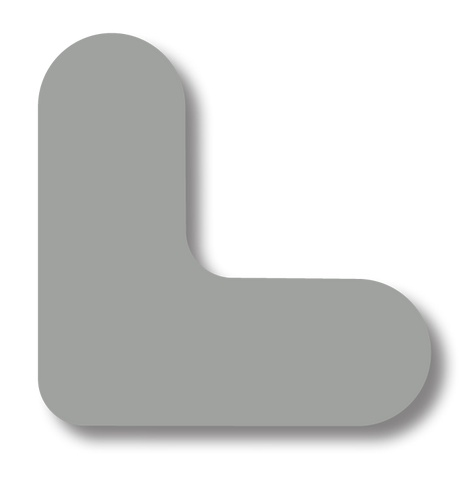 .75" Wide Solid GRAY 2" Long Angle - Pack of 100