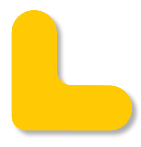 .75" Wide Solid YELLOW 2" Long Angle - Pack of 100