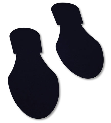 Black Mighty Line Floor Tape Footprints - Pack of 50