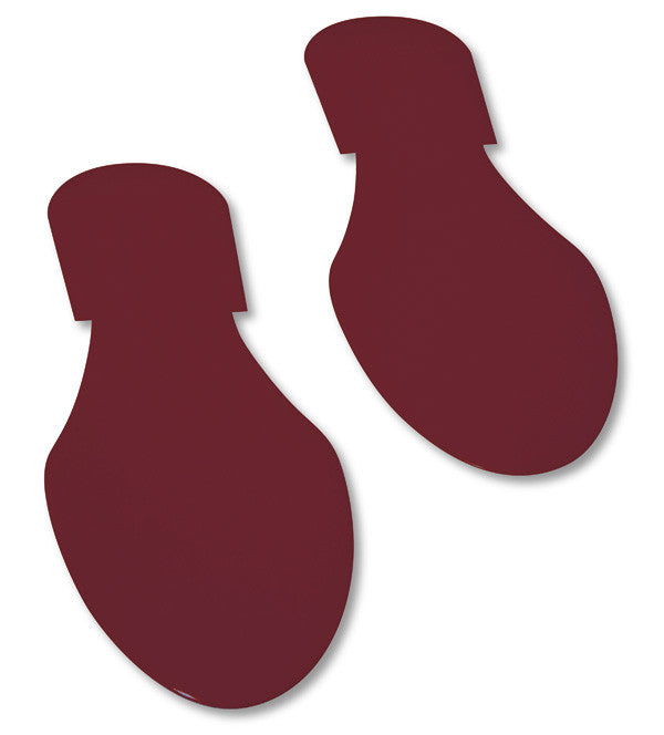 Mighty Line Brown Industrial Footprint Decals