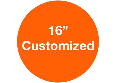 CUSTOMIZED - 16" Wide Orange Circle - Set of 3