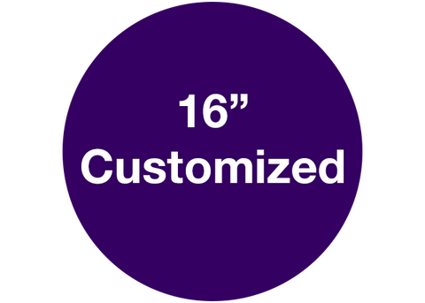 CUSTOMIZED - 16" Wide Purple Circle - Set of 3