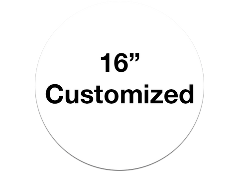 CUSTOMIZED - 16" Wide White Circle - Set of 3