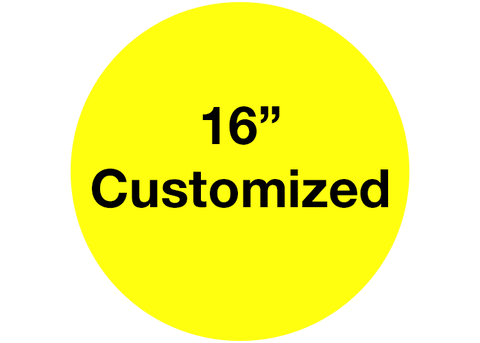 CUSTOMIZED - 16" Wide Yellow Circle - Set of 3