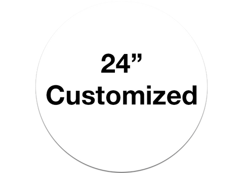 CUSTOMIZED - 24" Wide White Circle - Set of 2