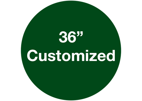 CUSTOMIZED - 36" Wide Green Circle - Set of 1