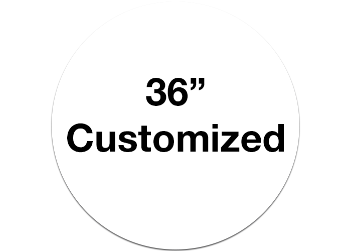 36" White Circle Custom Floor Markings