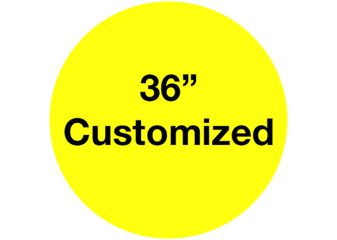 CUSTOMIZED - 36" Wide Yellow Circle - Set of 1