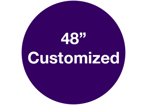 CUSTOMIZED - 48" Wide Purple Circle - Set of 1