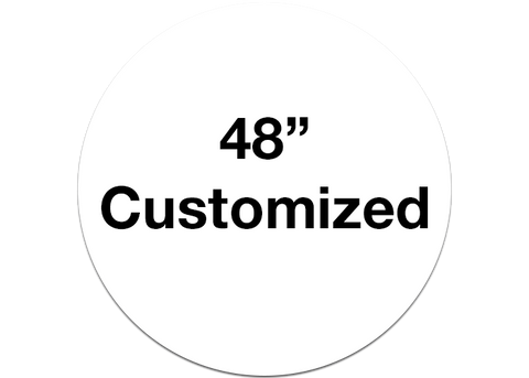CUSTOMIZED - 48" Wide White Circle - Set of 1