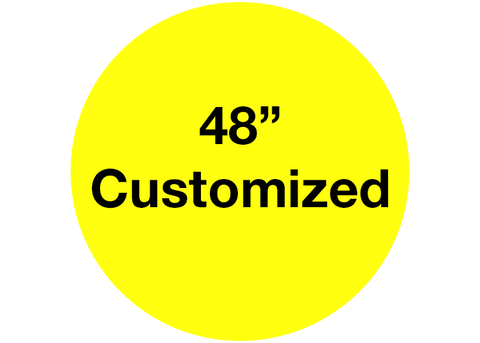 CUSTOMIZED - 48" Wide Yellow Circle - Set of 1