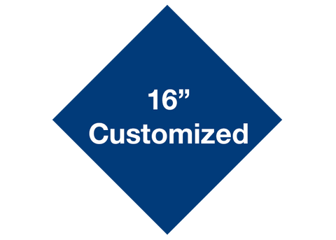 CUSTOMIZED - 16" Blue Diamond - Set of 3