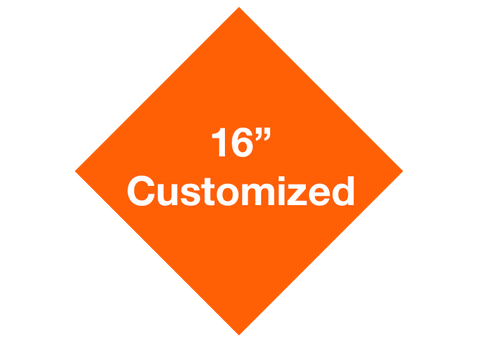 CUSTOMIZED - 16" Orange Diamond - Set of 3