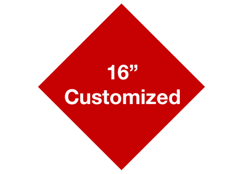 CUSTOMIZED - 16" Red Diamond - Set of 3