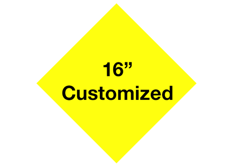 CUSTOMIZED - 16" Yellow Diamond - Set of 3