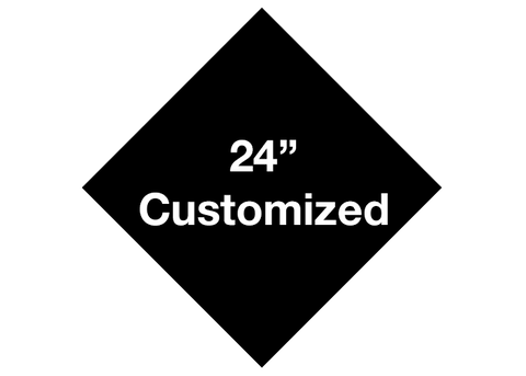 CUSTOMIZED - 24" Black Diamond - Set of 2