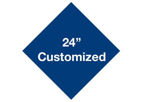 CUSTOMIZED - 24" Blue Diamond - Set of 2