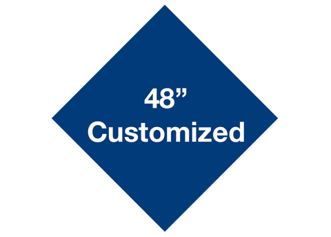 CUSTOMIZED - 48" Blue Diamond - Set of 1