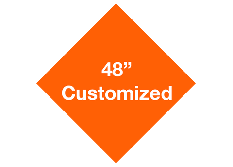 CUSTOMIZED - 48" Orange Diamond - Set of 1