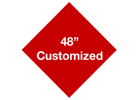 CUSTOMIZED - 48" Red Diamond - Set of 1