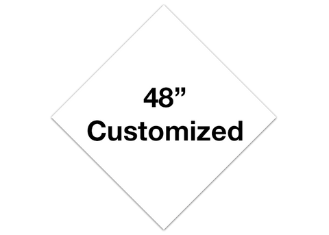 CUSTOMIZED - 48" White Diamond - Set of 1