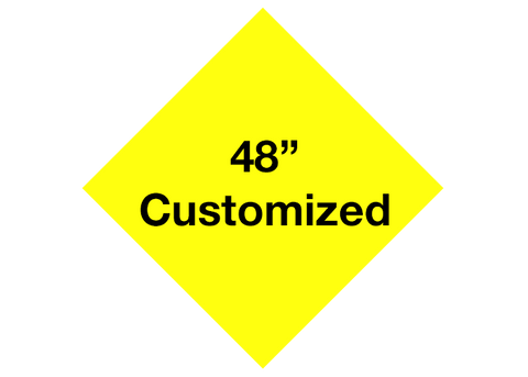 CUSTOMIZED - 48" Yellow Diamond - Set of 1