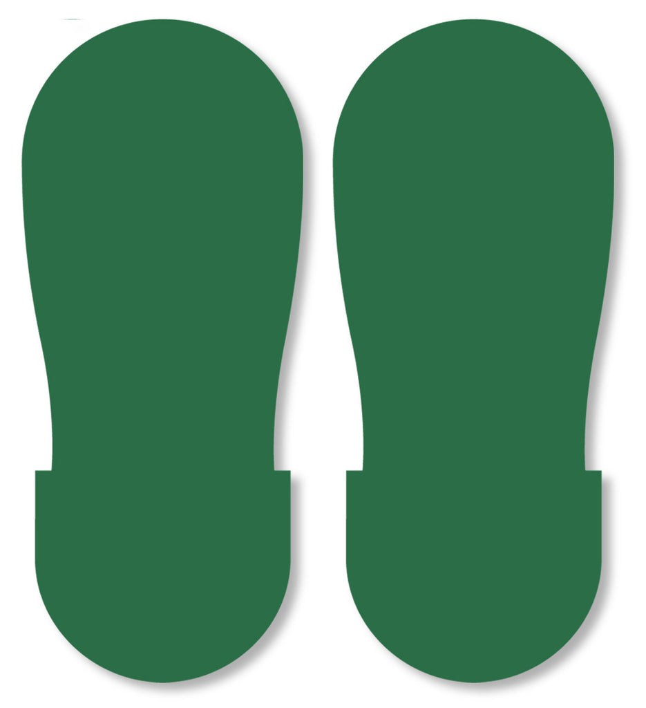 Mighty Line Green Industrial Footprint Decals
