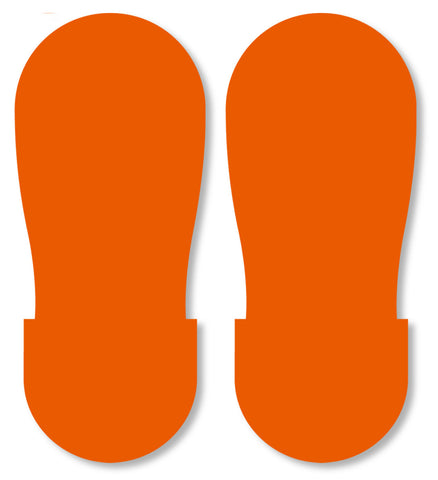 ORANGE BIG Footprint - Pack of 50