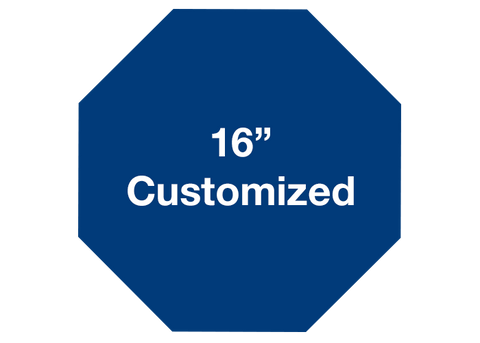 CUSTOMIZED - 16" Blue Octagon - Set of 3