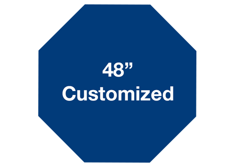 CUSTOMIZED - 48" Blue Octagon - Set of 1