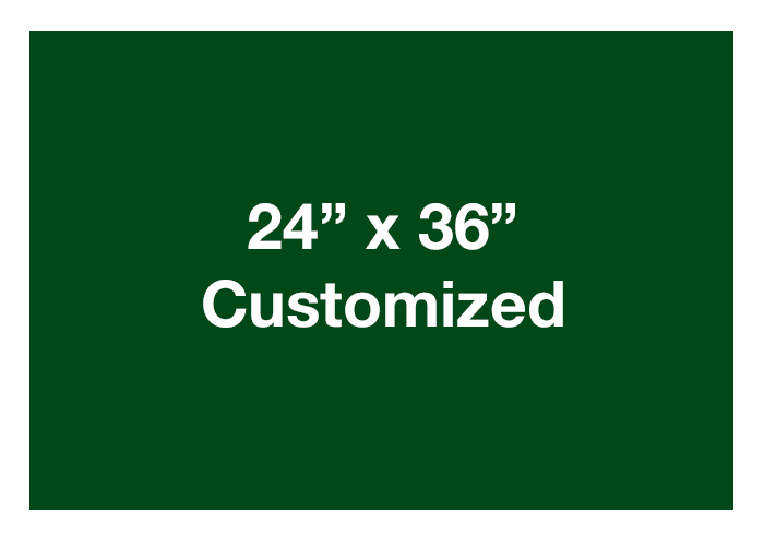 Rectangle Green Customized Adhesive Floor Signs