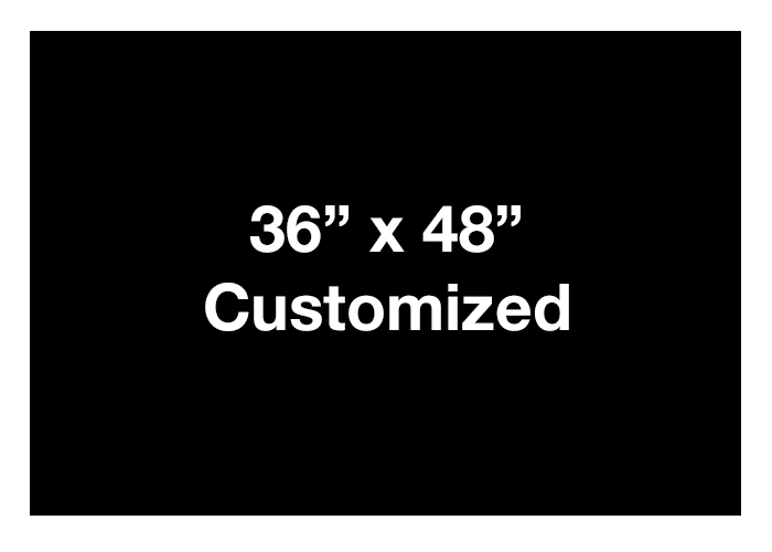 Black Rectangle Industrial Floor Signs