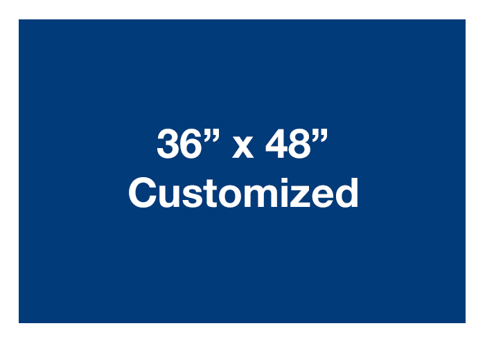 Rectangle 36x48" Customized Adhesive Safety Decals