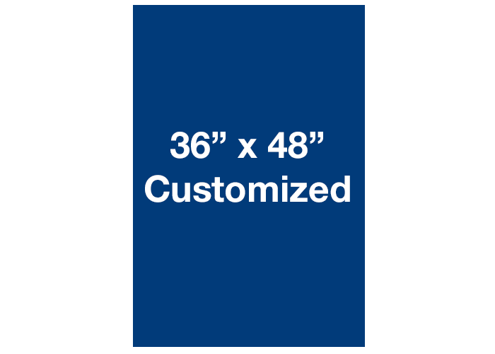 Rectangle Blue Customized Adhesive Floor Signs