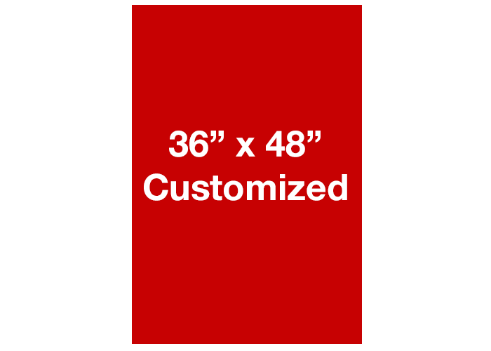 Mighty Line Rectangle Custom Floor Signs, Vertical