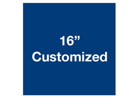 CUSTOMIZED - 16" Blue Square - Set of 3