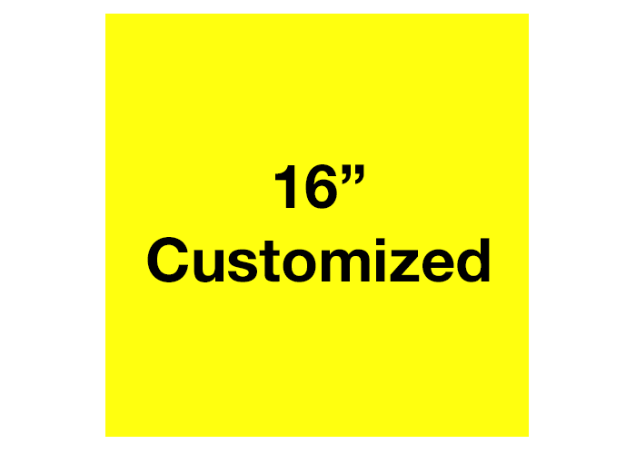 Yellow Square Custom Industrial Floor Tape Sign